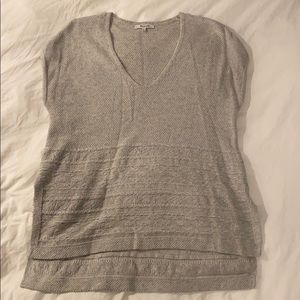 MADEWELL GREY SLEEVELESS SWEATER